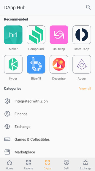 Zion DApp Hub