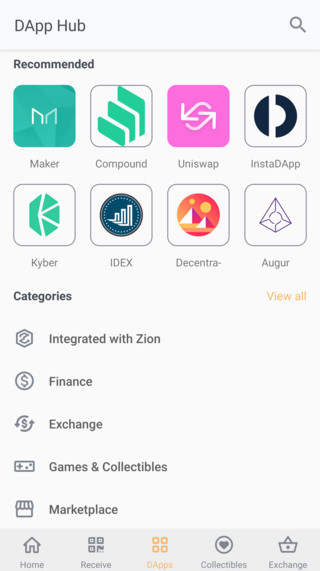 Zion DApp Hub