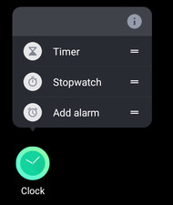 Screen showing to press and hold an app and choose from app shortcuts